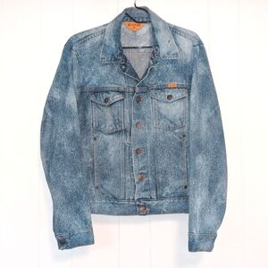 Vintage rustler acid wash denim jacket